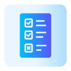 checklist gradient icon