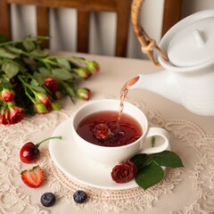 red herbal detox tea