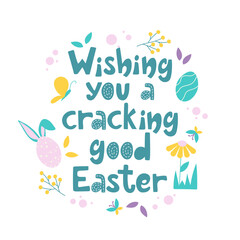 Hand lettering Wishing you a cracking good Easter.