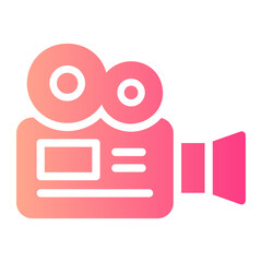 video camera gradient icon