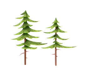 Realistic Pine Trees