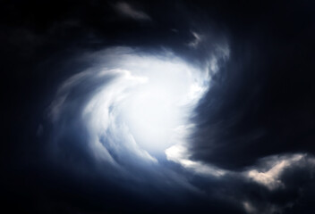 Blurred Swirl in the Clouds