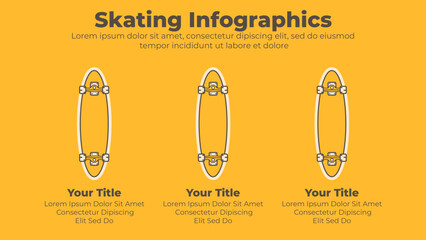 Vector skating board infographic template © powerpointschool