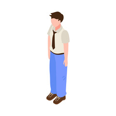 Isometric Office Worker