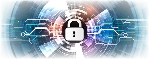 abstract background image cyber technology internet personal information security circuit board concept