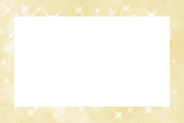 金色のキラキラフレーム素材(透過)