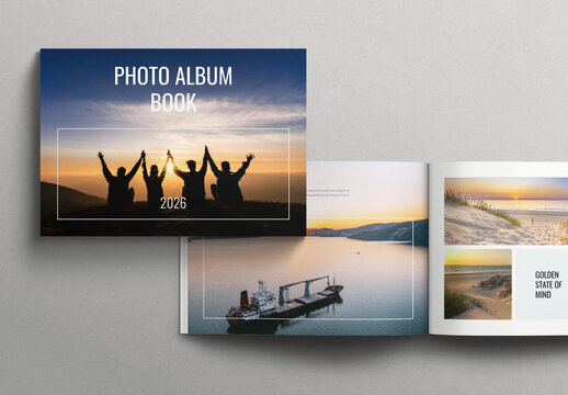 Photo Album Book Template Landscape