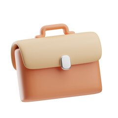 office work briefcase illustration 3d