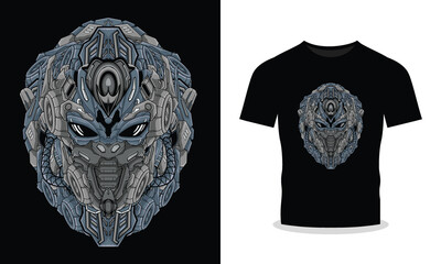 Powerful Mecha Illustration A Display of Strength and Toughness