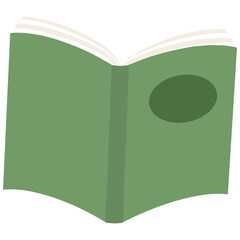 Cartoon Open Book Illustration