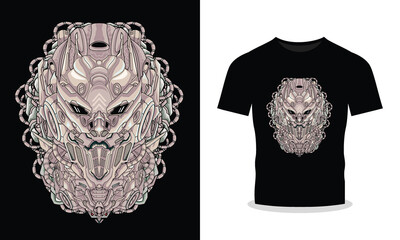 Powerful Mecha Illustration A Display of Strength and Toughness