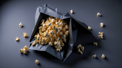 Popcorns in Paper Box, Generative AI