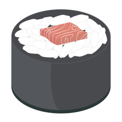 Sushi Salmon And Tuna Rolls Japanese Cuisine Food
