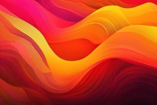 Vibrant Red, Orange, and Yellow Diagonal Gradient Abstract Image