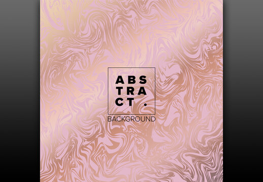 Modern art background template with pink metallic marble pattern