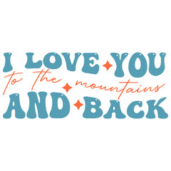 Retro Adventure T-shirt Design, Wavy Vector