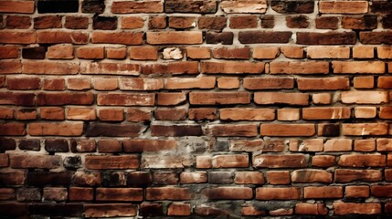 Background of brick wall texture Brick wall background for interior or exterior design. Generative AI