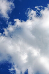 Big white cloud in the blue sky