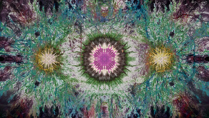Passion flowers abstract background  - obrazy, fototapety, plakaty