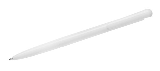 New stylish ballpoint pen isolated on white