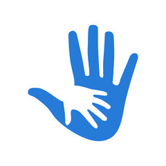 Fototapeta na wymiar Hand care vector logo
