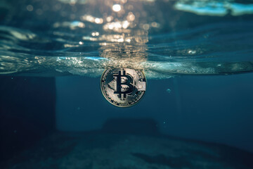 Bitcoin in drowning in the sea