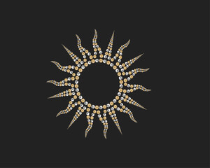 Boho Witch and Magic Collection with butterfly, hand, cat, face, crystal ball symbols cactus sipiritual mystery bohemian tribal desert vibes celestial sun moon retro magical vintage nomadic