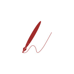 Fountain pen nib icon isolated on transparent background