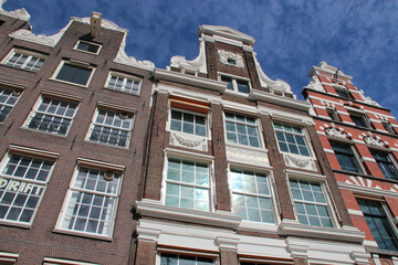 old houses in amsterdam (the netherlands) 