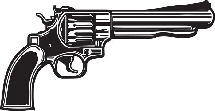 Revolvers western design vector illustration