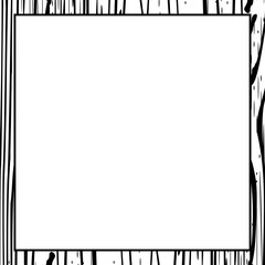 Grunge frame isolated on transparent background