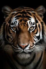 Obraz premium portrait of a tiger, generative AI