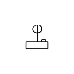 Old Video Game Controller Line Style Icon Design