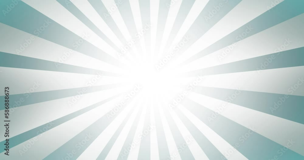 Poster stripes or bands rotating from a center and blue background. overlay animation background for tittle