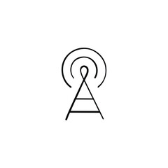 Signal transmitter Line Style Icon Design