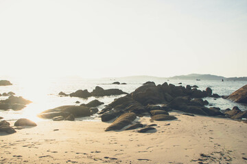 La playa de Samil at Vigo, Spain
