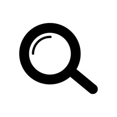 Magnifying glass UI icon. Search button. Vector.