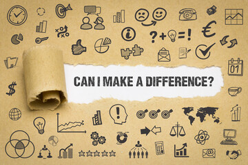 Can I make a difference?	
