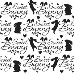 Beautiful Easter Pattern. Hq fully editable vector.