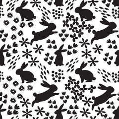 Beautiful Easter Pattern. Hq fully editable vector.