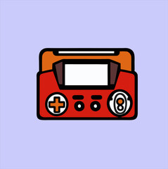 Game console Symbol icon,- Modern Game Streaming - Game stick vector icon