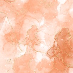 Fototapeta premium watercolor, orange, gold, background