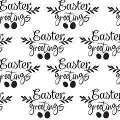 Beautiful Easter Pattern. Hq fully editable vector.