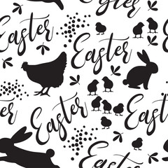 Beautiful Easter Pattern. Hq fully editable vector.