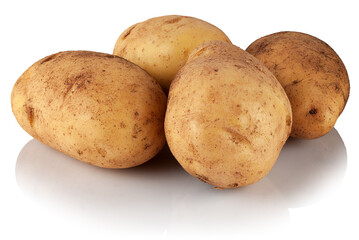 Fresh clean potatoes