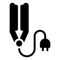 hair iron icon