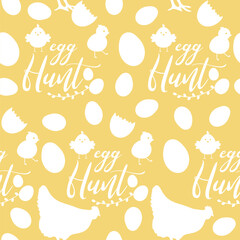 Beautiful Easter Pattern. Hq fully editable vector.