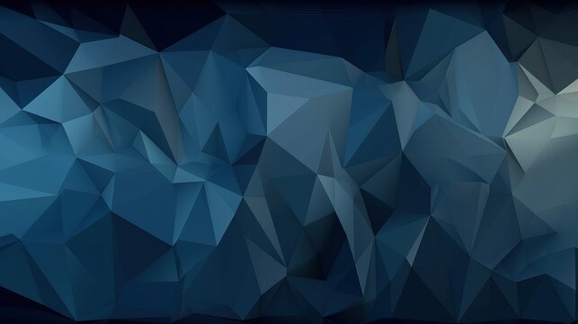 low poly Abstract dark blue color background, Trendy abstract blue background for wallpaper, banner and sports flyer. Modern backdrop for poster. Arrow and speed background