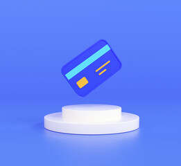 Ikona karty płatniczej, koncepcja płatności bezgotówkowej