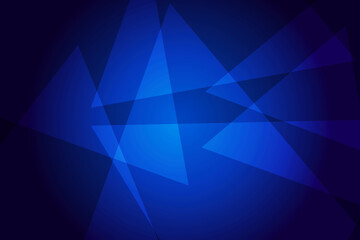 Obraz premium vector illustration. abstract blue background with triangles overlapping on dark blue background